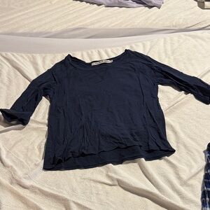 Michael Stars Midnight Blue Long Sleeve Top, OS, excellent condition